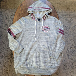 Miss Chievous Gray Team Dream Zip-Up Hoodie Size Women's 2X NEW with Tags